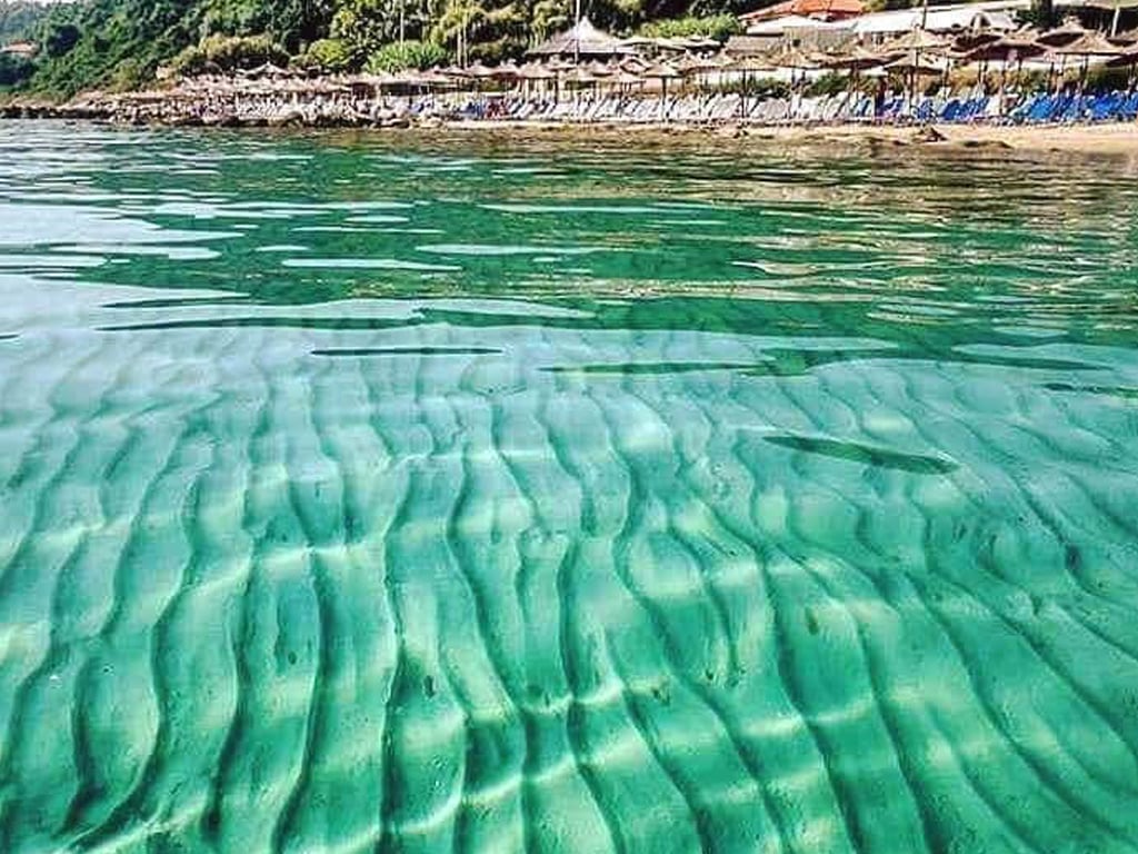 Ouranoupoli's clean sea water